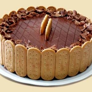 Quantas calorias em 5 biscoitos (32 g) Biscoito Torta de Chocolate?