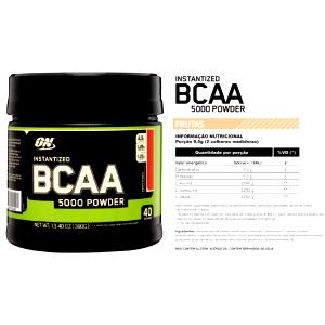 Quantas calorias em 5 colheres de café (5 ml) Bcaa 10:1:1?