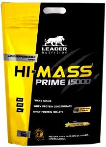 Quantas calorias em 5 dosadores (150 g) Hi-Mass Prime 15000?