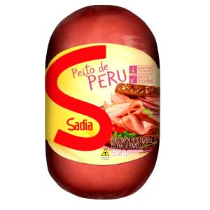 Quantas calorias em 5 fatias (60 g) Peito de Peru Defumado Sadia Light?