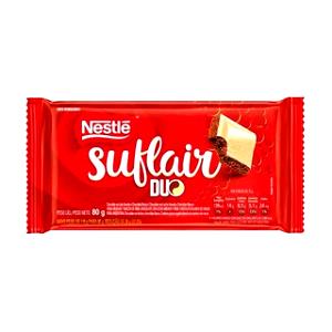 Quantas calorias em 5 quadradinhos (25 g) Suflair Branco?