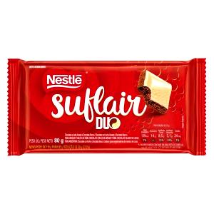 Quantas calorias em 5 quadradinhos (25 g) Suflair Dark?