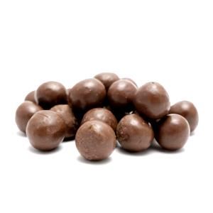 Quantas calorias em 5 unidades (25 g) Drageados Crocantes com Chocolate Ao Leite?