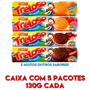 Quantas calorias em 5 unidades (30 g) Biscoitos Sortidos?