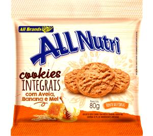 Quantas calorias em 5 unidades (30 g) Cookies Aveia e Mel Light?