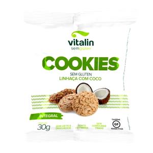 Quantas calorias em 5 unidades (30 g) Cookies Sabor Coco?