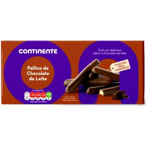 Quantas calorias em 5 unidades (30 g) Palitos de Leite com Cobertura de Chocolate?