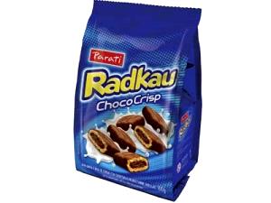 Quantas calorias em 5 unidades (30 g) Radkau Choco Crisp?