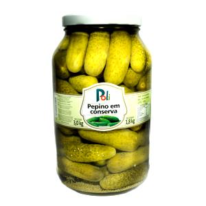 Quantas calorias em 5 unidades (40 g) Pepino em Conserva?