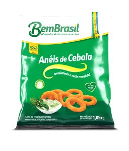 Quantas calorias em 5 unidades (80 g) Anéis de Cebola?