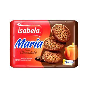 Quantas calorias em 6 biscoitos (30 g) Bolacha Maria Sabor Chocolate?