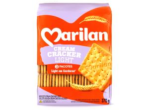 Quantas calorias em 6 biscoitos (30 g) Cream Cracker Light?