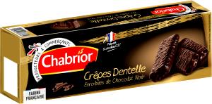 Quantas calorias em 6 biscoitos (30 g) Crepes Dentelle Chocolat Noir?