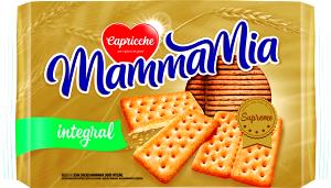 Quantas calorias em 6 biscoitos (30 g) Mamma Mia Integral?