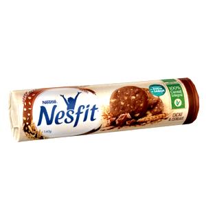 Quantas calorias em 6 biscoitos (30 g) Nesfit Cacau e Cereais?