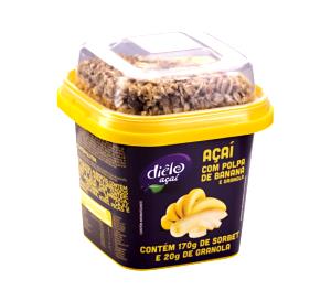 Quantas calorias em 6 colheres de sopa (60 g) Açaí com Banana e Granola?