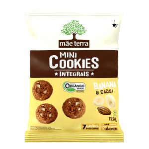 Quantas calorias em 6 cookies (30 g) Cookie Orgânico Sabor Banana?