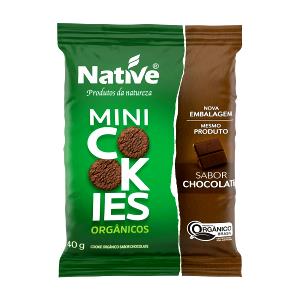 Quantas calorias em 6 cookies (30 g) Cookie Orgânico Sabor Chocolate?