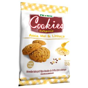 Quantas calorias em 6 cookies (30 g) Cookies Aveia e Mel?