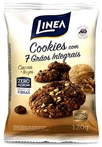Quantas calorias em 6 cookies (30 g) Cookies com 7 Grãos Integrais?