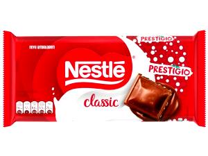 Quantas calorias em 6 quadradinhos (25 g) Chocolate Classic Prestígio?