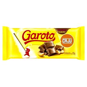Quantas calorias em 6 quadradinhos (25 g) Chocolate com Caju?