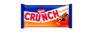 Quantas calorias em 6 quadradinhos (25 g) Crunch Amendoim?