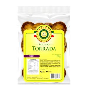 Quantas calorias em 6 unidade (30 g) Torrada Sabor Alho?