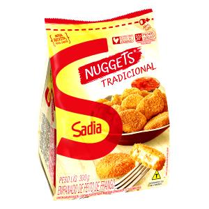 Quantas calorias em 6 unidades (130 g) Nuggets Frango Tradicional?