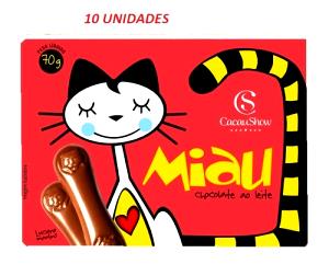 Quantas calorias em 6 unidades (25 g) Miau?