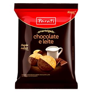 Quantas calorias em 6 unidades (30 g) Biscoito Amanteigado Chocolate e Leite?