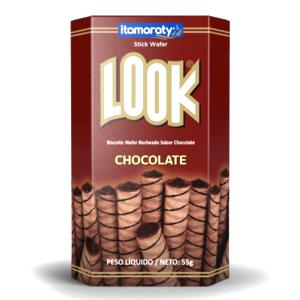 Quantas calorias em 6 unidades (30 g) Look Chocolate?