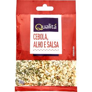 Quantas calorias em 6 unidades (30 g) Palito de Cebola Alho Salsa?