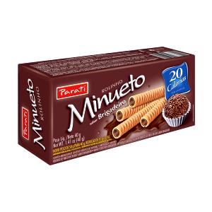 Quantas calorias em 6 unidades (30 g) Rolinho Minueto?