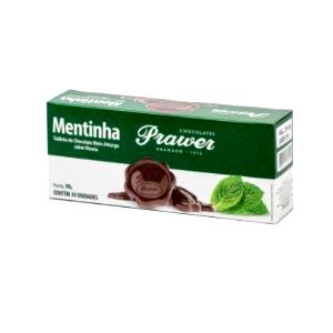 Quantas calorias em 7 unidades (25 g) Pastilha de Chocolate Ao Leite com Aroma de Menta?