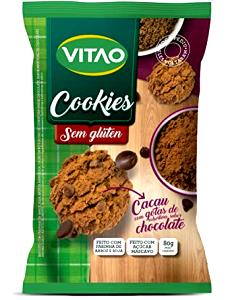 Quantas calorias em 7 unidades (30 g) Cookies sem Glúten Cacau com Gotas de Cobertura Sabor Chocolate?