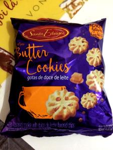 Quantas calorias em 7 unidades (30 g) Mini Butter Cookies Gotas de Doce de Leite?