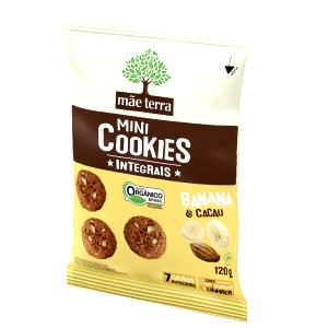 Quantas calorias em 7 unidades (30 g) Mini Cookies Integrais Banana e Cacau?