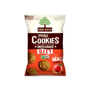 Quantas calorias em 7 unidades (30 g) Mini Cookies Integrais Diet Maçã e Canela?