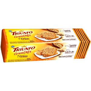 Quantas calorias em 7 unidades (30 g) Triunfo Cereal Mix 7 Grãos?