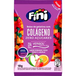 Quantas calorias em 8 balas (20 g) Balas Diet Sortidas com Colágeno Verisol?