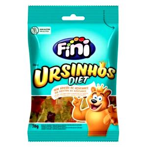 Quantas calorias em 8 unidades (20 g) Ursinhos Zero Açúcar?