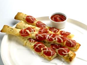 Quantas calorias em 8 unidades (40 g) Breadsticks Peperonni?