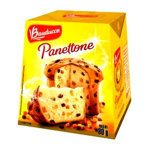 Quantas calorias em porção (80 g) Panetone?