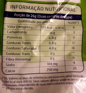 Quantas calorias em porção de 26g (26 g) Leite em Pó Integral?